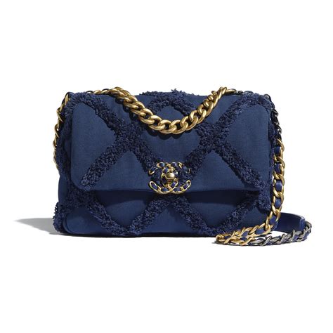 navy blue chanel 19|Chanel 19 handbags.